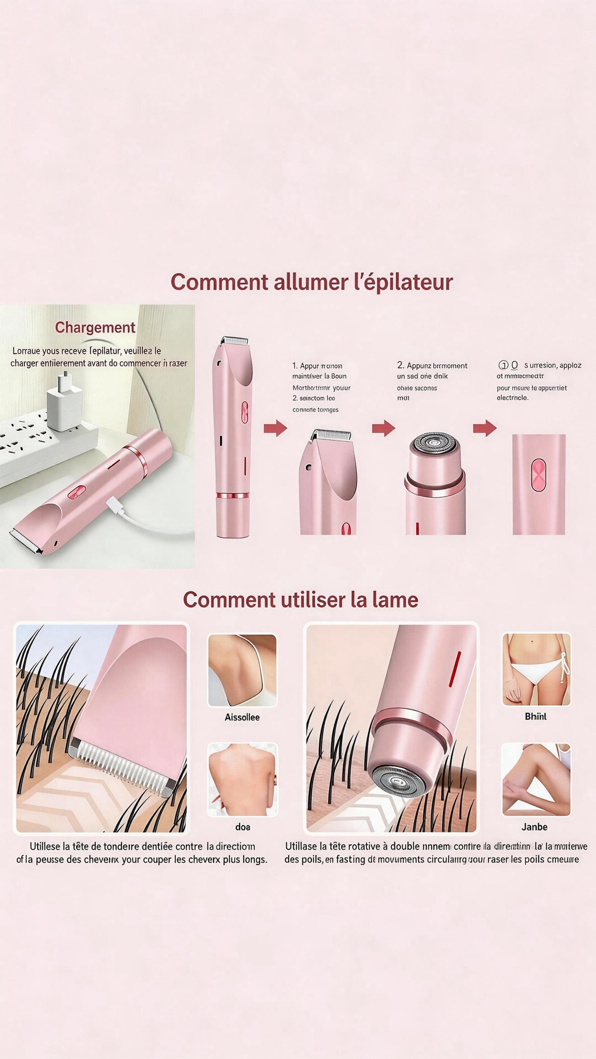 Rasoir Électrique à Double Tête