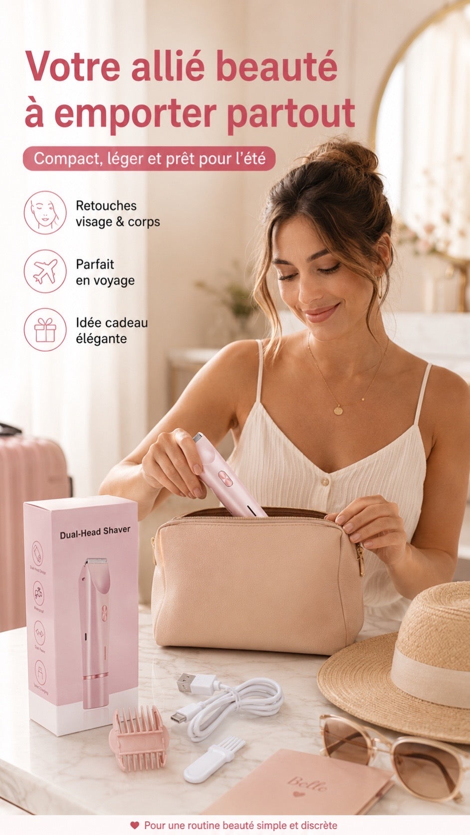 Rasoir Électrique à Double Tête